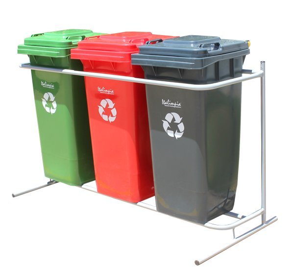 Contenedor de desperdicios y reciclaje varios colores